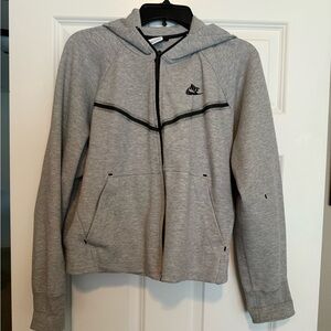Nike Heather Gray Full-Zip Hoodie